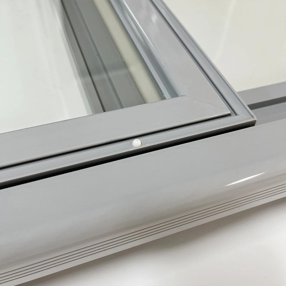 Plastic Frame Chest Sliding Freezer Tempered Glass Door