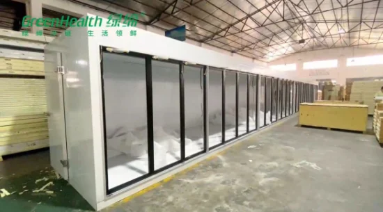 Back Loading Glass Door Walk in Chiller Refrigerator Cold Room